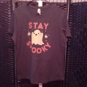 Bella + Canvas Ghost Stay Spooky Women's Fit Large Gray
